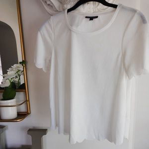 Topshop scalloped tee